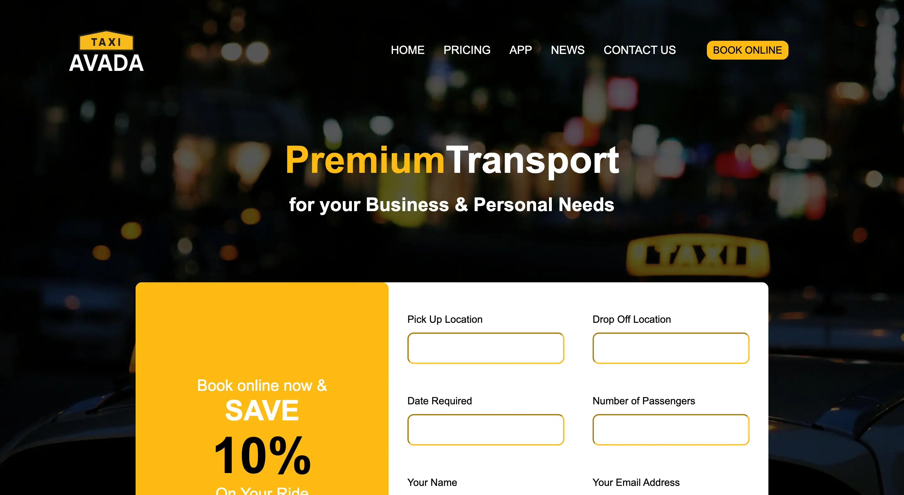 Taxi Template